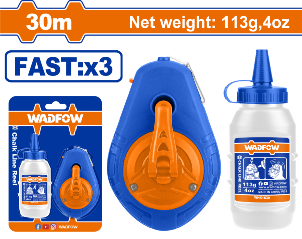 Wadfow Chalk line reel 30m fastx3