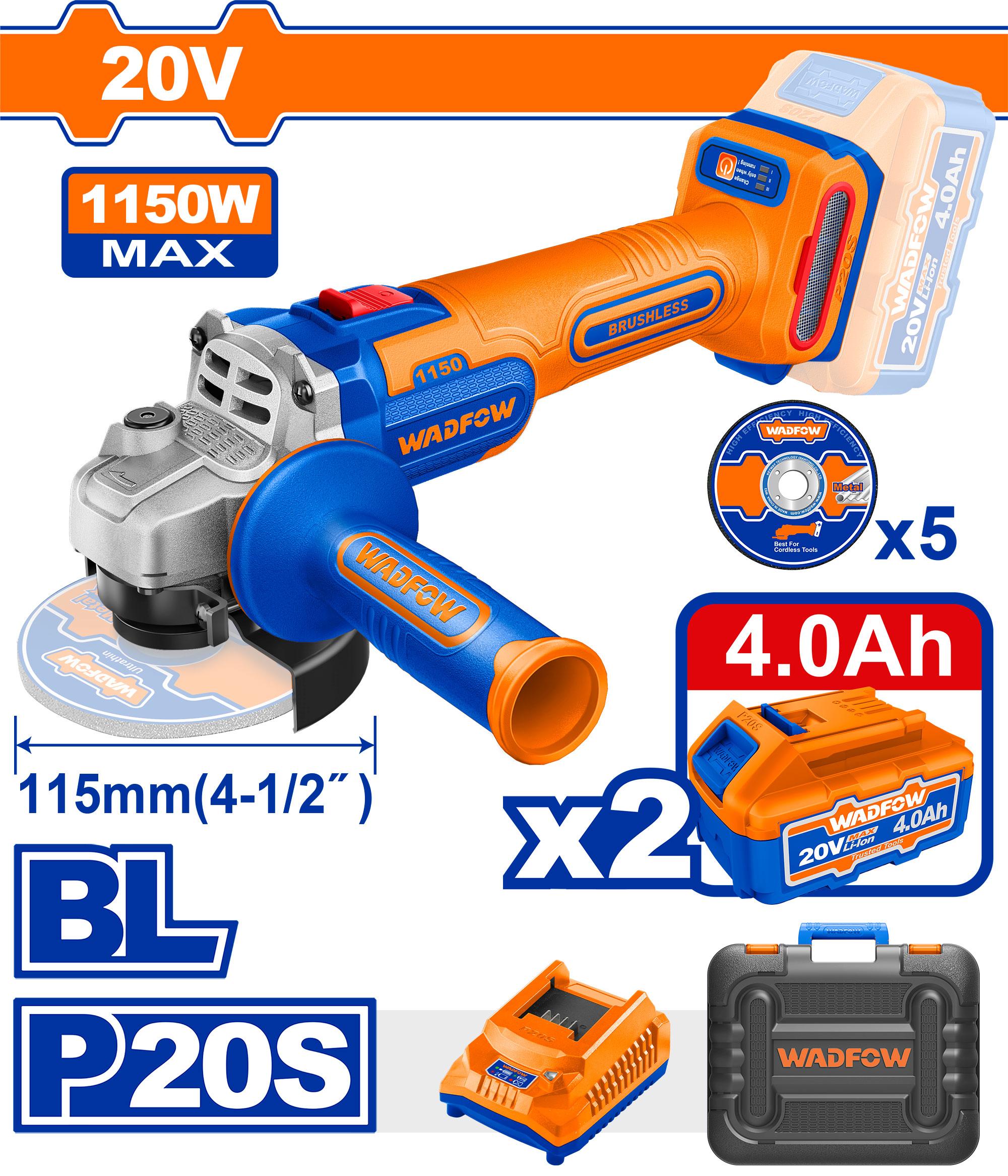 Cordless angle grinder