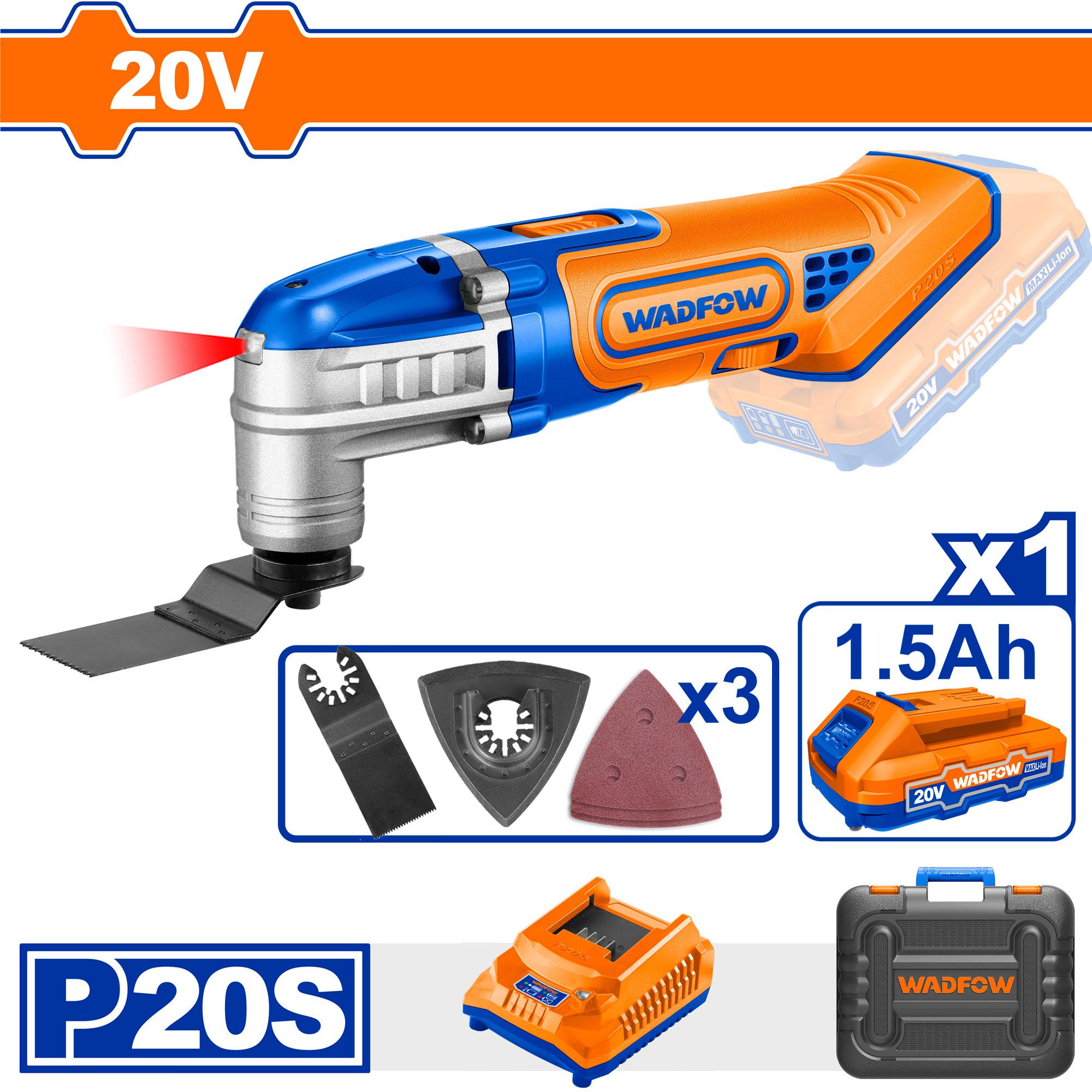 Cordless multi-tool 20v + battery + charger