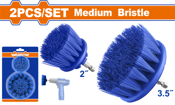 Wadfow 2 Pcs Medium bristle brush set