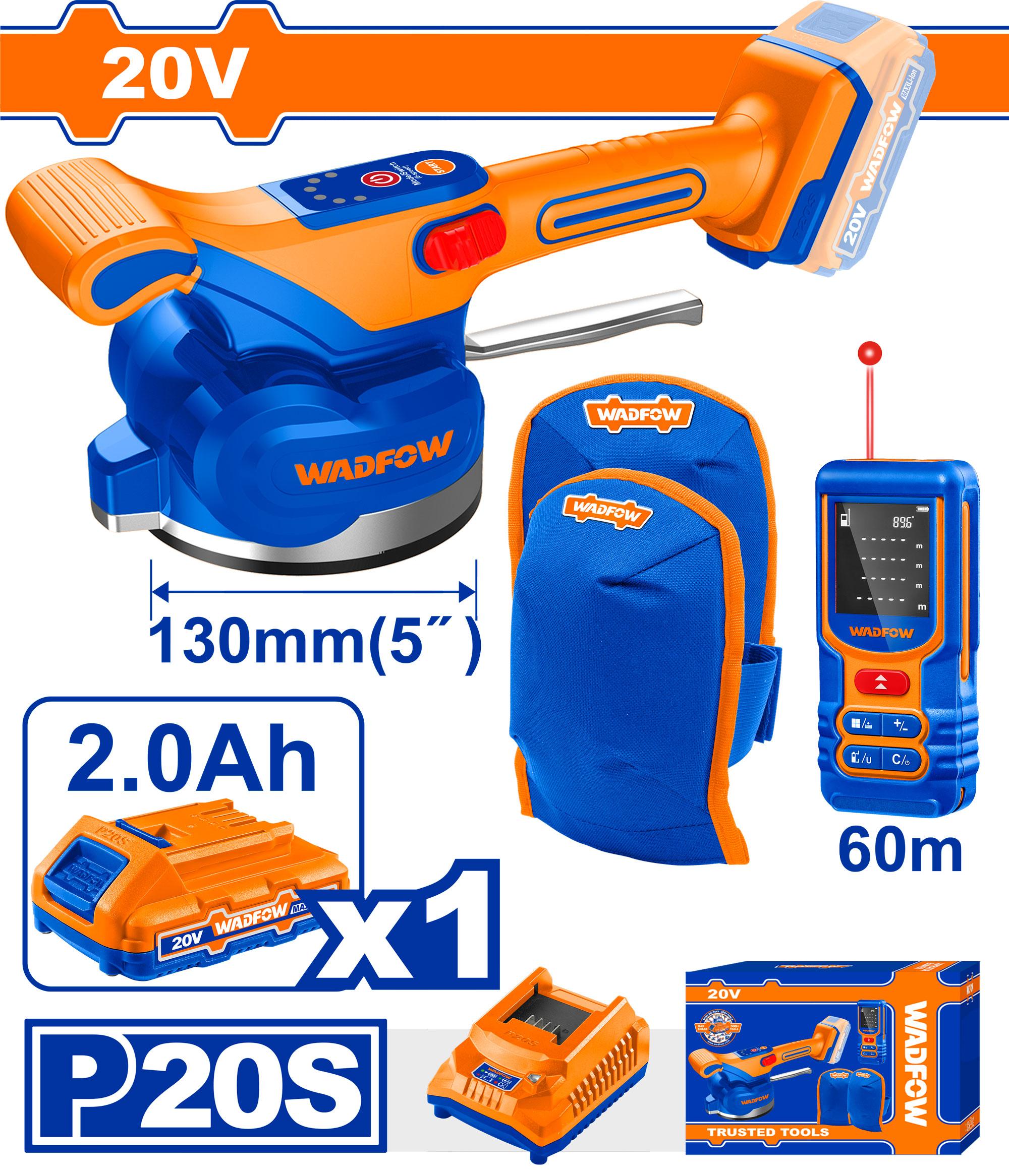 Cordless tile vibration machine combo kit