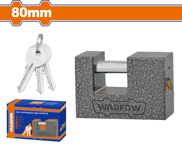 Wadfow Rectangular type iron padlock