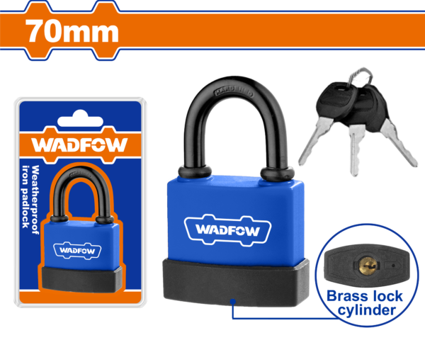 Wadfow Weatherproof iron padlock
