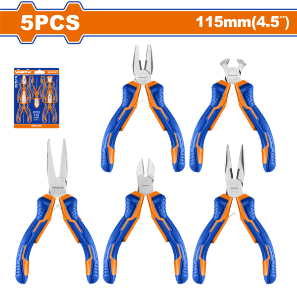 Wadfow 5 Pcs mini pliers set