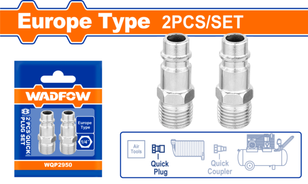 Wadfow 2 Pcs quick plug set