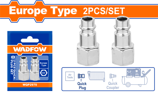 Wadfow 2 Pcs quick plug set