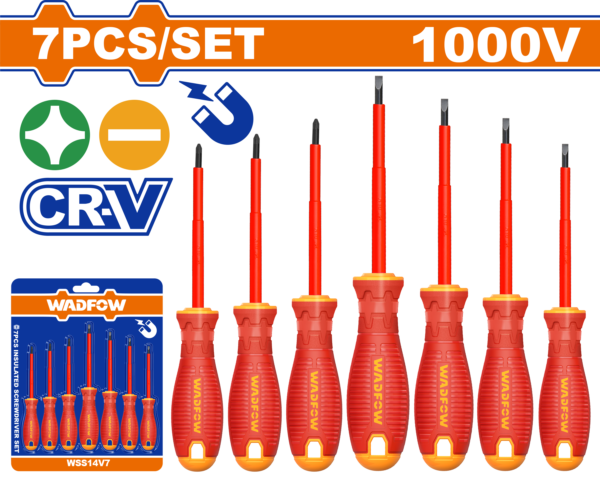 Wadfow 7 Pcs Insulated screwdriver set
