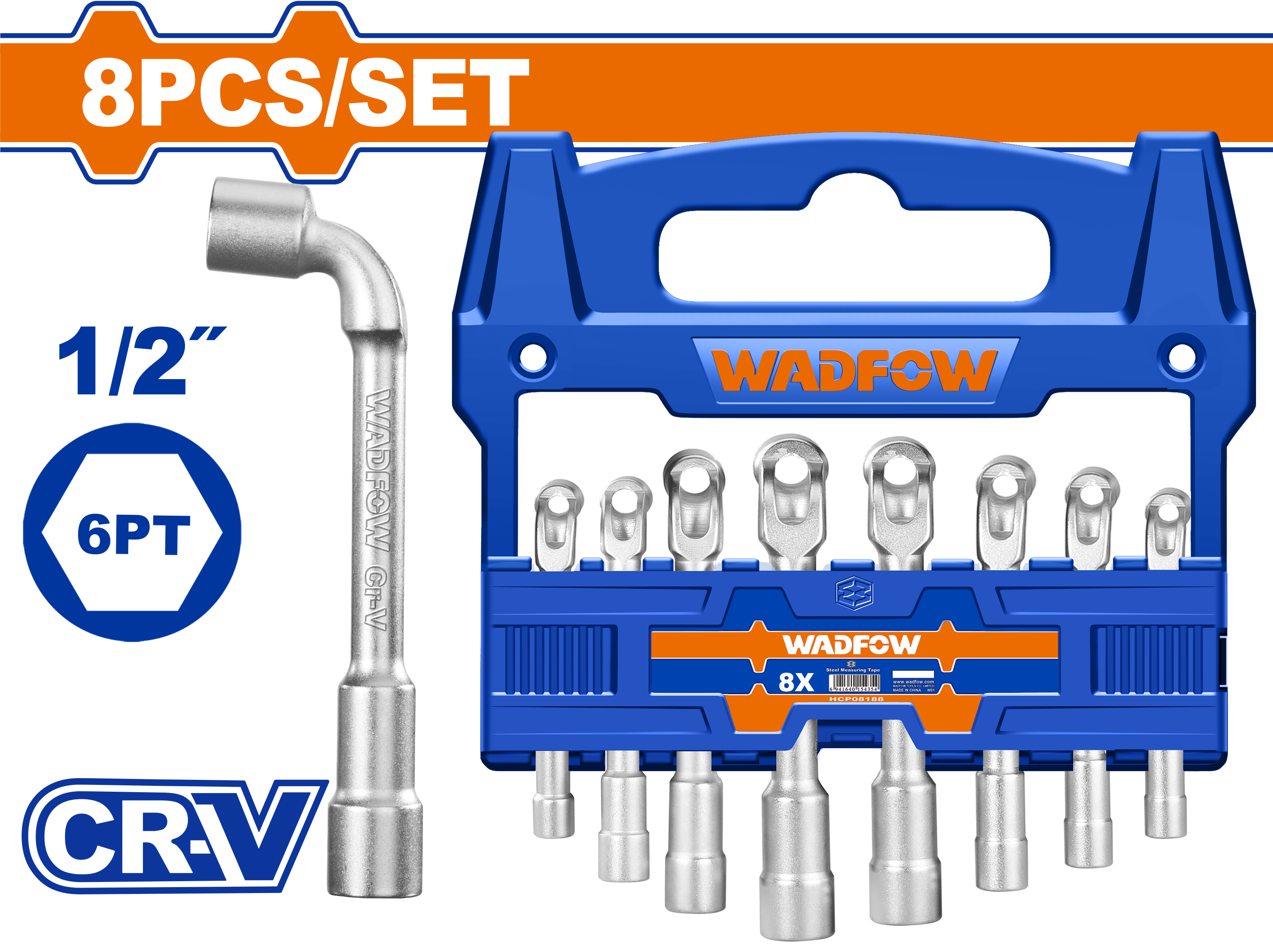 L-angled socket wrench set