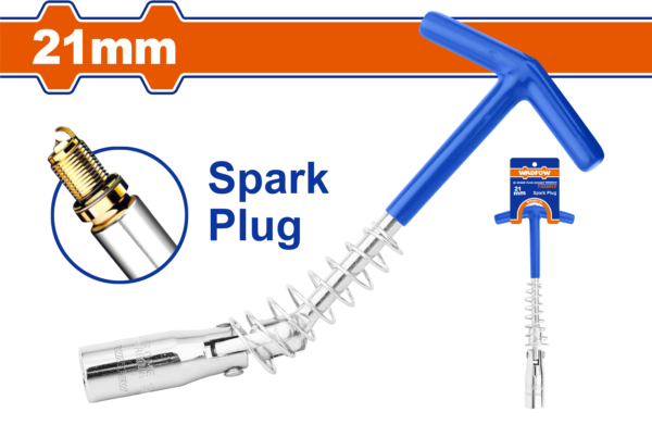 Wadfow T-handle spark plug socket wrench