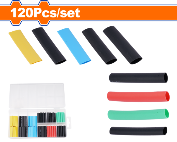 Wadfow 120 Pcs heat shrink tubing assortment