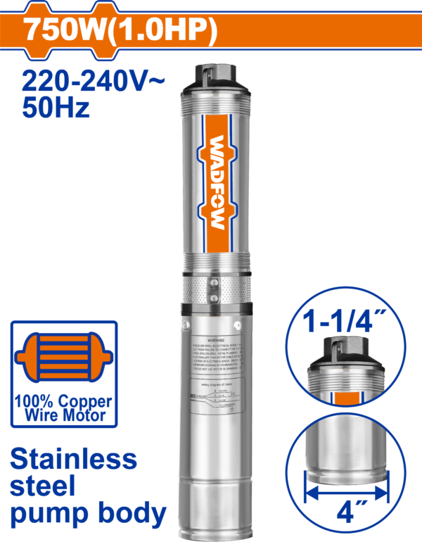 Wadfow 4″ Deep well pump