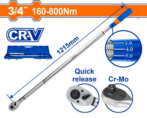 Preset torque wrench